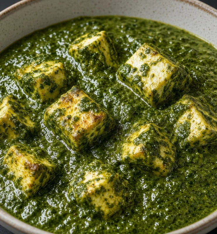 Palak paneer in spinach gravy - Aroma Of India near East Village, Calgary